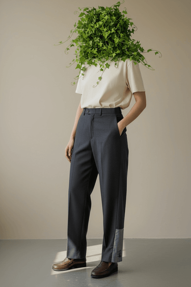 YI YI Pants Buggy Grey | Loft 33