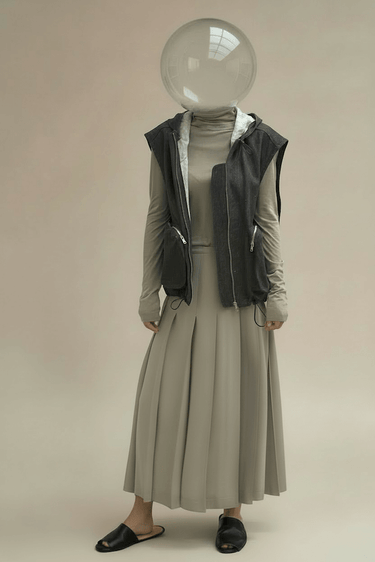 hache Hache Long Pleated Skirt | Loft 33