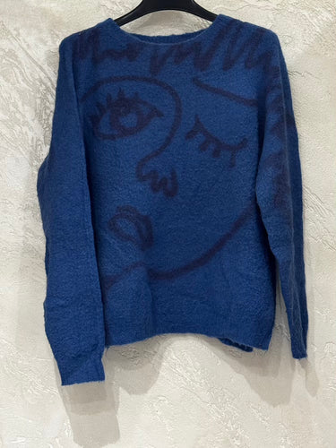 Simon Cracker Simon Cracker Sweater Cerulean | Loft 33