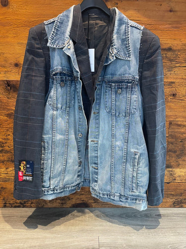 YI YI Denim Jacket Tartan | Loft 33