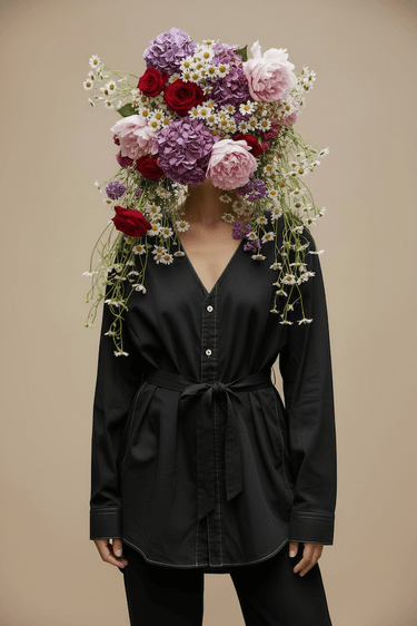 YI YI V Neck Shirt Black | Loft 33