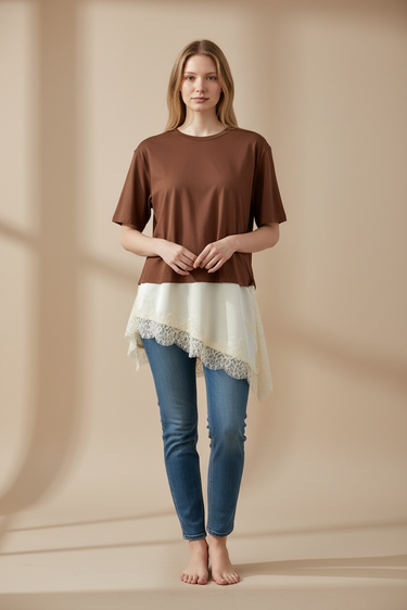 You Decide You Decide T-shirt Mika Chocolate | Loft 33