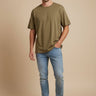 7 For All Mankind 7 For All Mankind Featherweight Tee Cotton Sand | Loft 33