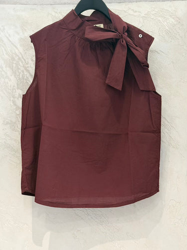 Madame Venice Madame Venice Blouse Cinzia Bordeaux | Loft 33