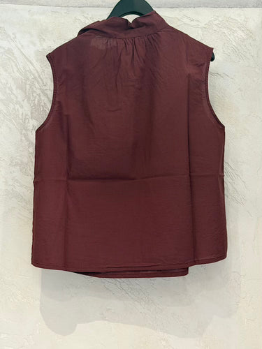 Madame Venice Madame Venice Blouse Cinzia Bordeaux | Loft 33