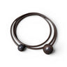 Cautero Cautero Double Sphere Necklace Brown | Loft 33