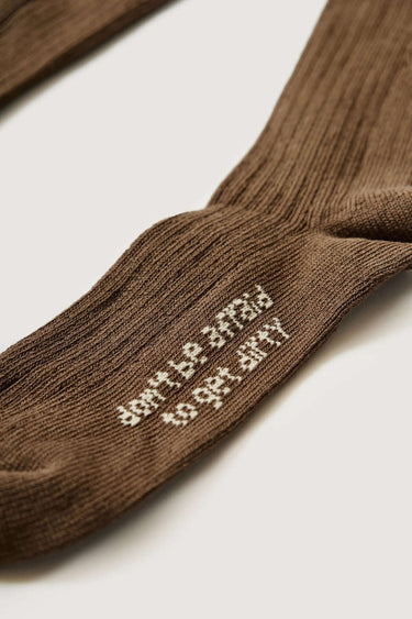 Paura Paura Jay Socks Brown | Loft 33