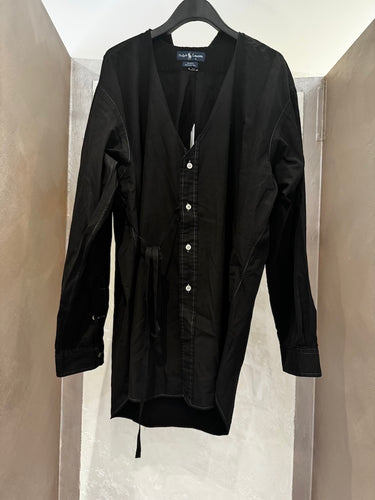 YI YI V Neck Shirt Black | Loft 33